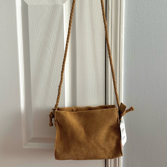 Suede Zara Crossbody Bag - Picture 1 of 11